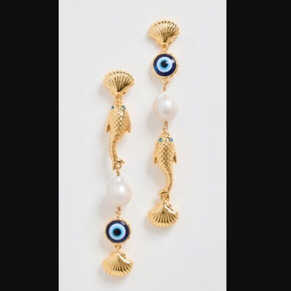 Brand New. $225 Lele Sadoughi Earrings - Picture 3 of 6